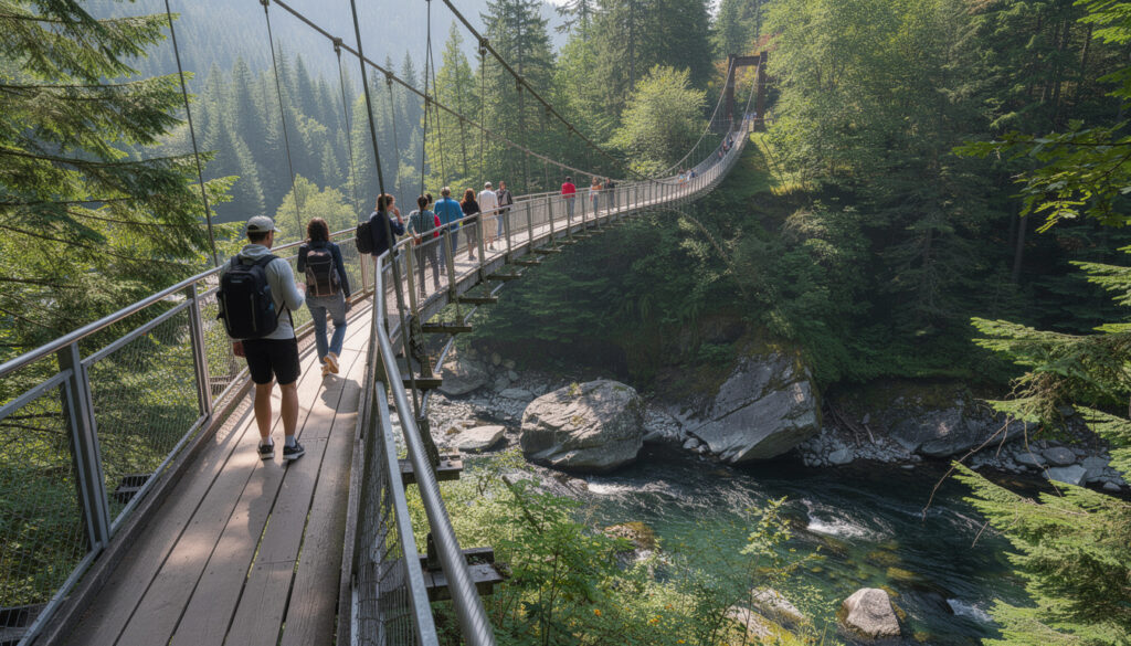 découvrez les activités incontournables au pont suspendu de capilano à vancouver : randonnée, nature spectaculaire et aventure en pleine forêt.